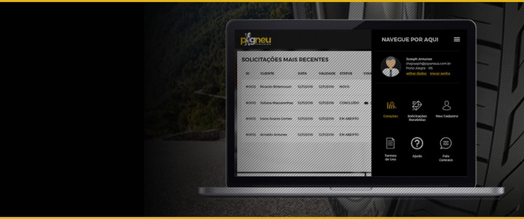 Comece a receber imediatamente solicitações, cortações de pneus dos clientes na sua região de atuação!